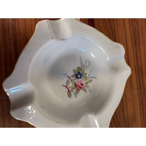 SET of 2 VTG Ardalt Porcelain Ashtrays Made in Occupied Japan (1945-1952) Floral - Picture 3 of 7
